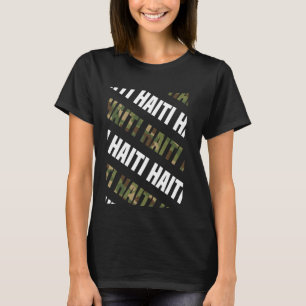 Camiseta Camuflaje verde del Patrón Camo de Haití