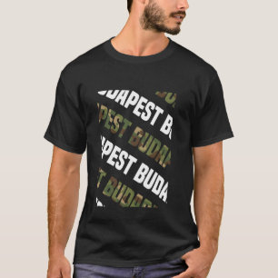 Camiseta Camuflaje verde del patrón de camo de Budapest