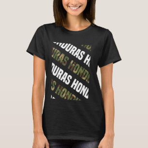 Camiseta Camuflaje verde del patrón de camo de Honduras
