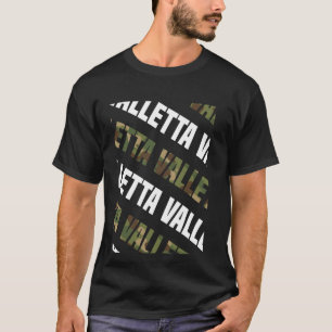 Camiseta Camuflaje verde del patrón de camo de La Valeta