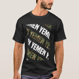 Camiseta Camuflaje verde del patrón de camo de Yemen