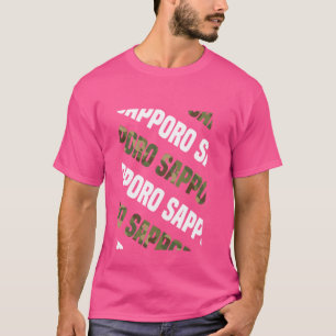 Camiseta Camuflaje verde del patrón Sapporo Camo
