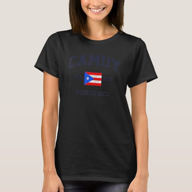 Camiseta Camuy Puerto Rico Vintage Boricua (Anverso)