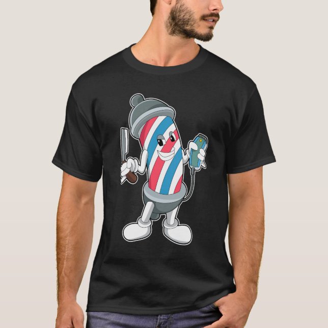 Camiseta Can as Hairdresser con Razor (Anverso)