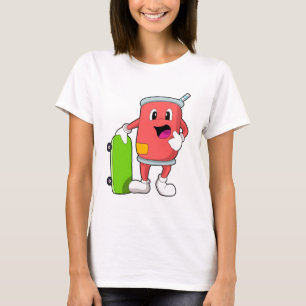 Camiseta Can as Skater con Skateboard