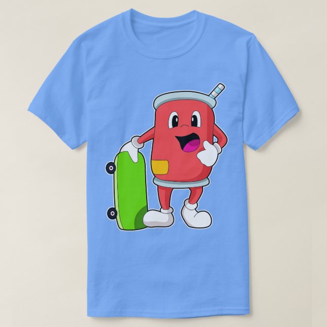Camiseta Can as Skater con Skateboard (Diseño del anverso)