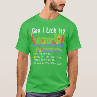 Camiseta Can I Lick It Science Teacher Pun Periodic Table o
