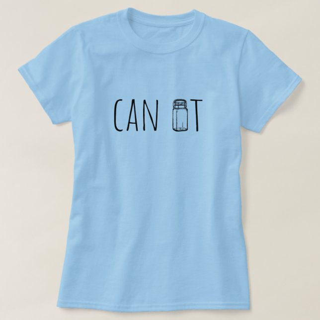 Camiseta Can It Vintage Glass Jar Canning Season (Diseño del anverso)