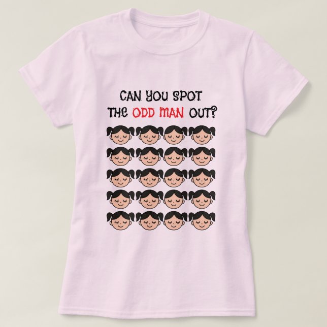 Camiseta Can you spot the odd man out T-Shirt (Diseño del anverso)
