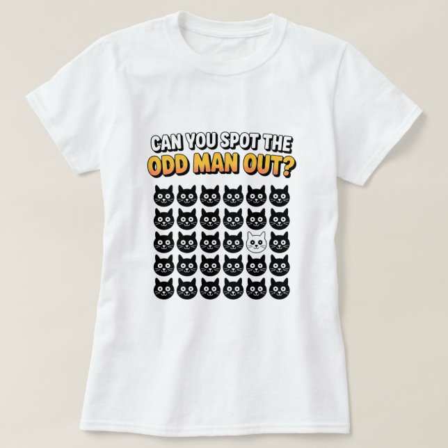 Camiseta Can you spot the odd man ouut funny T-Shirt (Diseño del anverso)