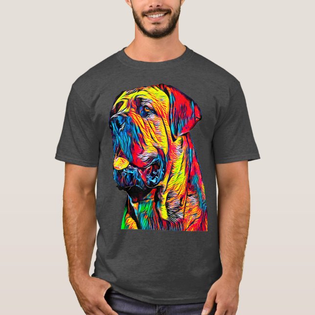 Camiseta Caña Corso Italiano Mastiff Cabeza de perro (Anverso)