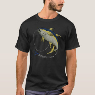 Camiseta Caña de atún de pesca pescador pescador de caña pe