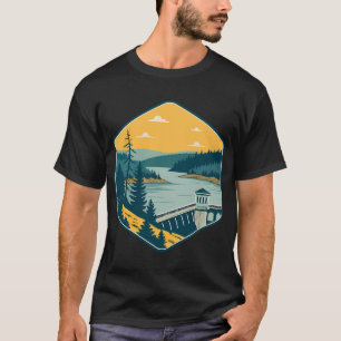 Camiseta Caña de pescar bandera americana regalo de pesca v