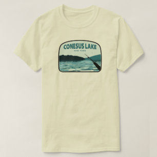 Camiseta Caña de Pescar del Lago Conesus Nueva York