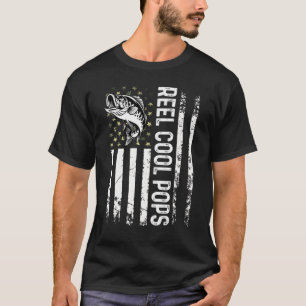 Camiseta Caña de pescar para hombres bandera de EE. UU. Car