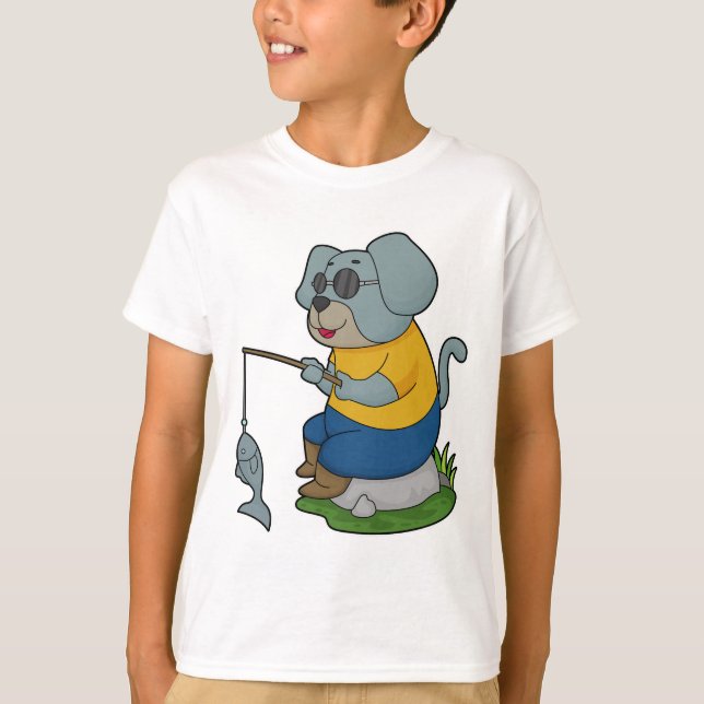 Camiseta Caña de pescar peces (Anverso)