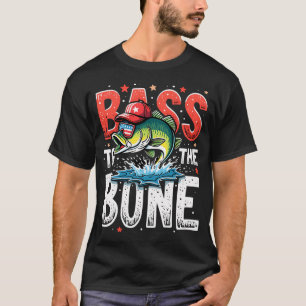 Camiseta Caña de Pescar Rifle de Caza Bandera Americana