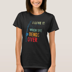 Camiseta Caña de Pescar Vintage - Me Encanta Cuando Se Dobl