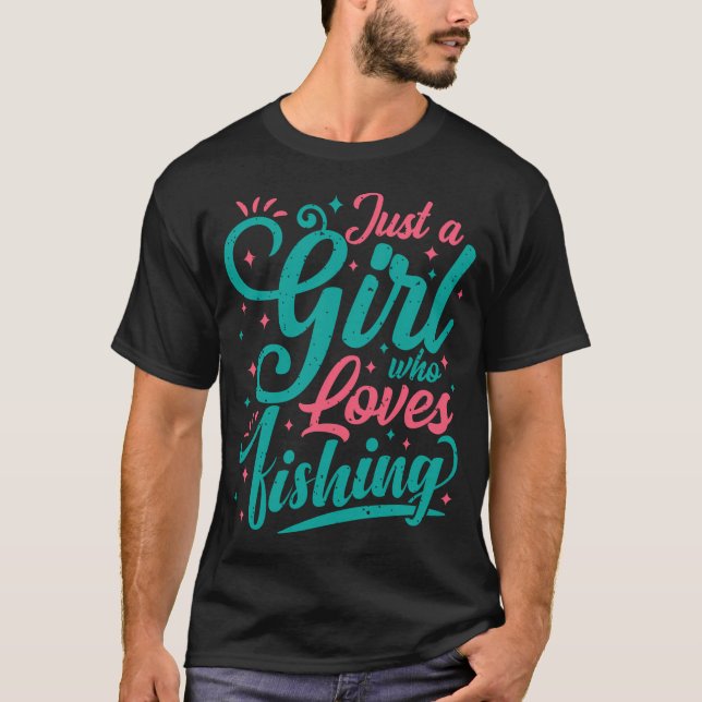 Camiseta Caña de pescar y accesorios (Anverso)