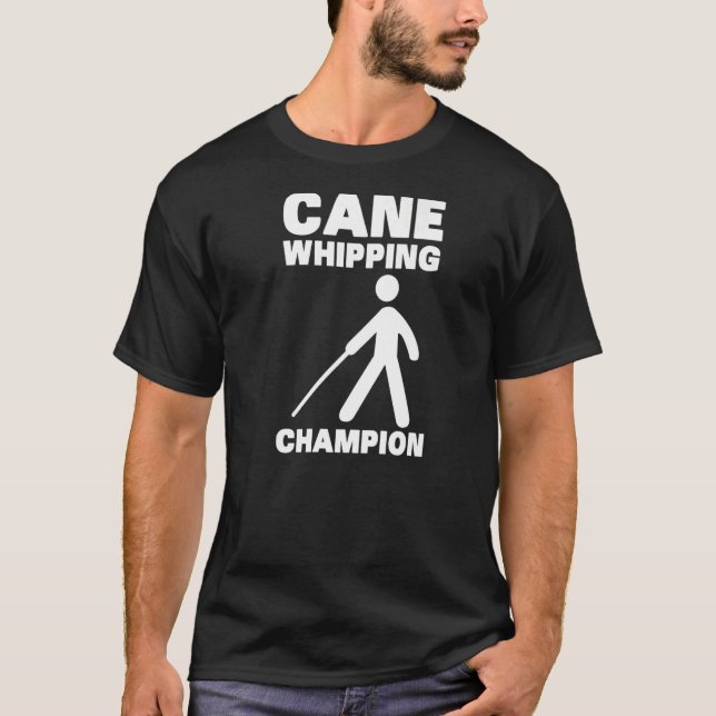 Camiseta Caña que azota Braille Visualmente Sin Ceguera (Anverso)
