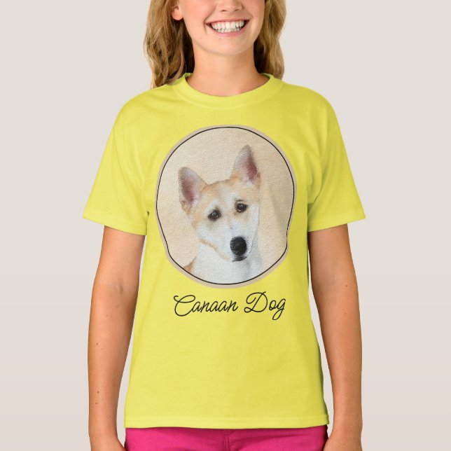 Camiseta Canaan Dog Painting - Cute Original Dog Art T-Shir (Anverso)