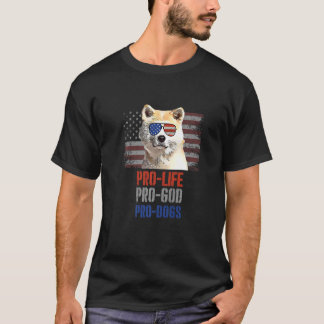 Camiseta Canaan Dog Pro Life Pro God Pro Dogs Pro