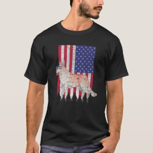 Camiseta Canaan Patriotic Dog USA Orgullo Bandera Americana