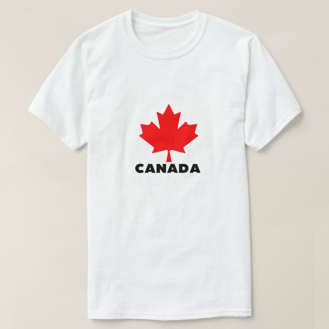 Camiseta canadá (Diseño del anverso)