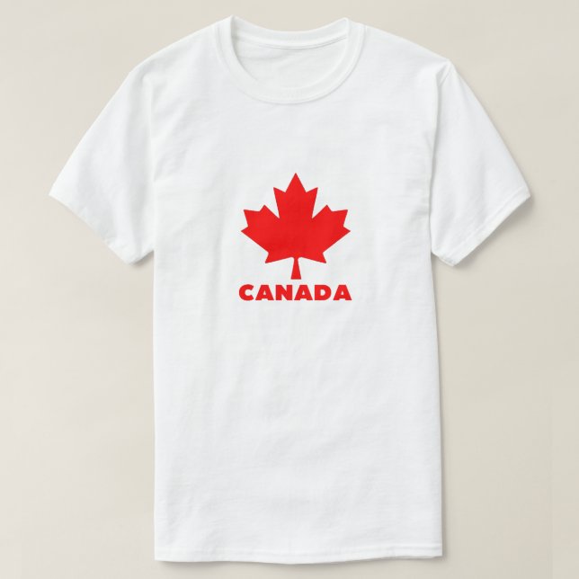 Camiseta canadá (Diseño del anverso)