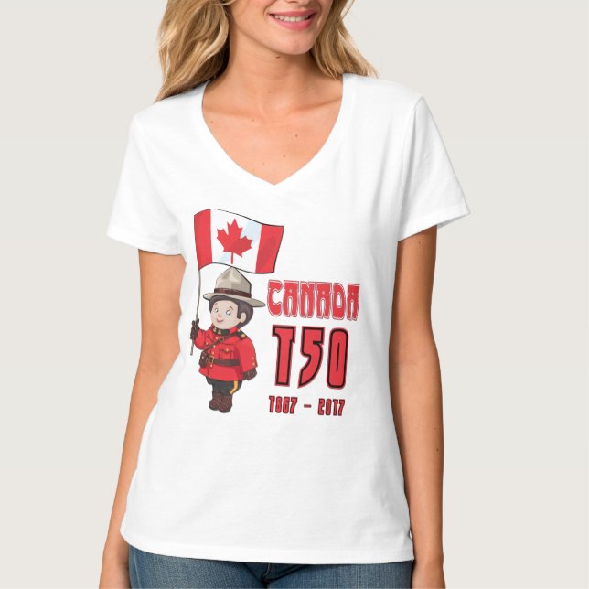 Camiseta Canadá 150 años (Anverso)
