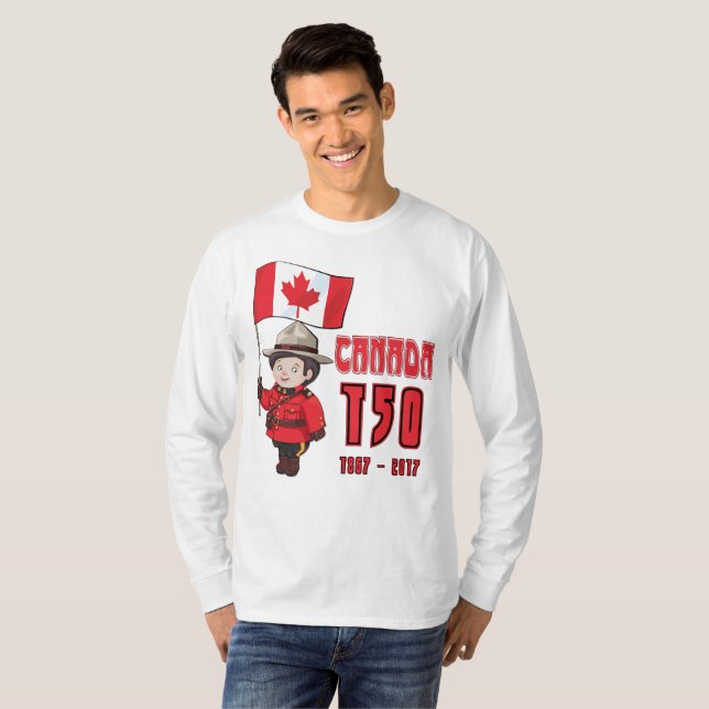 Camiseta Canadá 150 años (Anverso completo)