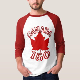 Camiseta Canadá 150 Camisas de recuerdo de la hoja de arce 