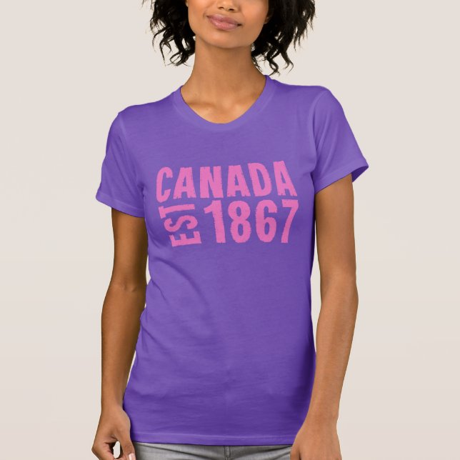 Camiseta Canadá: 1867 Aniversario 150 Años (Anverso)