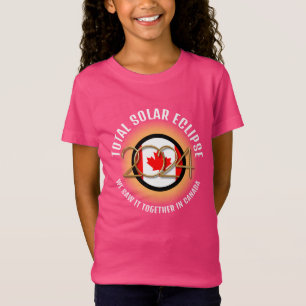 Camiseta CANADÁ 2024 TOTAL NIÑOS DE ECLIPSE SOLAR Pink