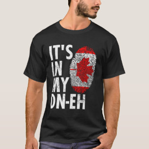 Camiseta Canadá Adn Dn-Eh Bandera Vintage Leaf Maple Primen