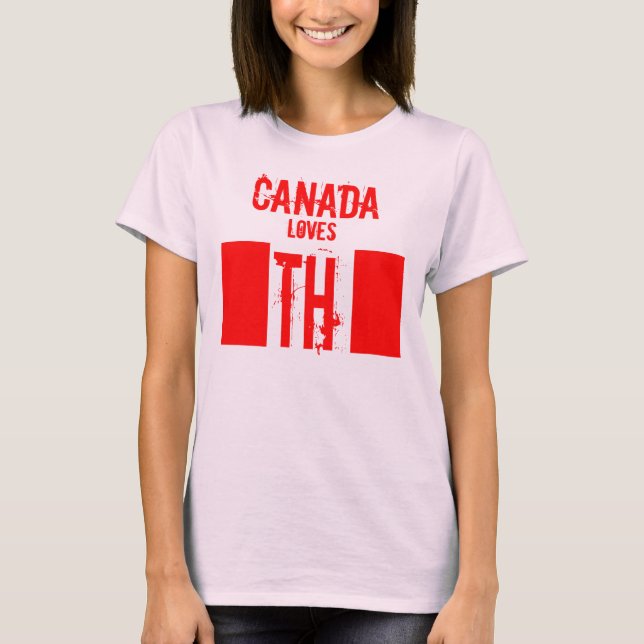 Camiseta CANADÁ adora LA T-Shirt (Anverso)