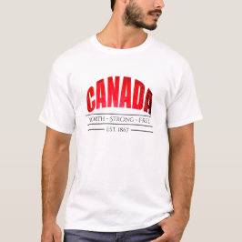 Camiseta Canadá al norte est.1867 libres fuertes -