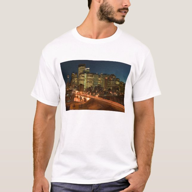 Camiseta Canadá, Alberta, Calgary: Centro de Calgary, (Anverso)