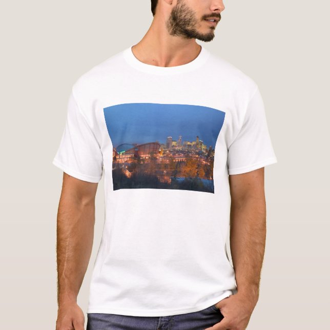 Camiseta Canadá, Alberta, Calgary: horizonte de la ciudad d (Anverso)
