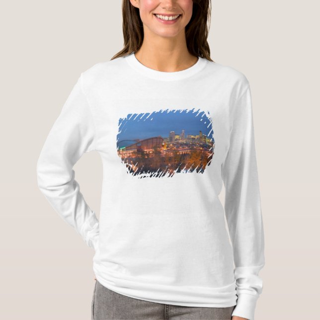 Camiseta Canadá, Alberta, Calgary: horizonte de la ciudad d (Anverso)