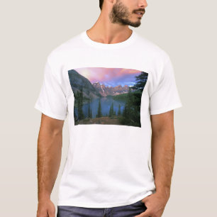Camiseta Canadá, Alberta, Lago Moraine al amanecer, Banff