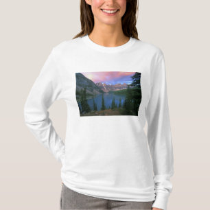 Camiseta Canadá, Alberta, Lago Moraine al amanecer, Banff