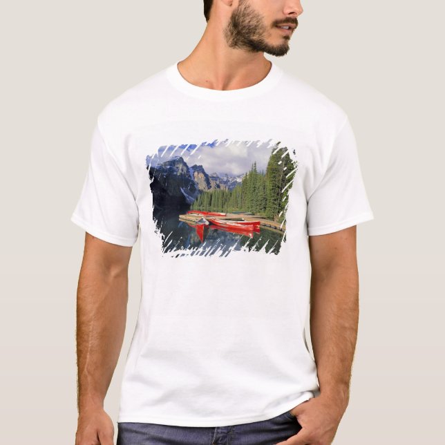 Camiseta Canadá, Alberta, Lago Moraine. El espléndido (Anverso)