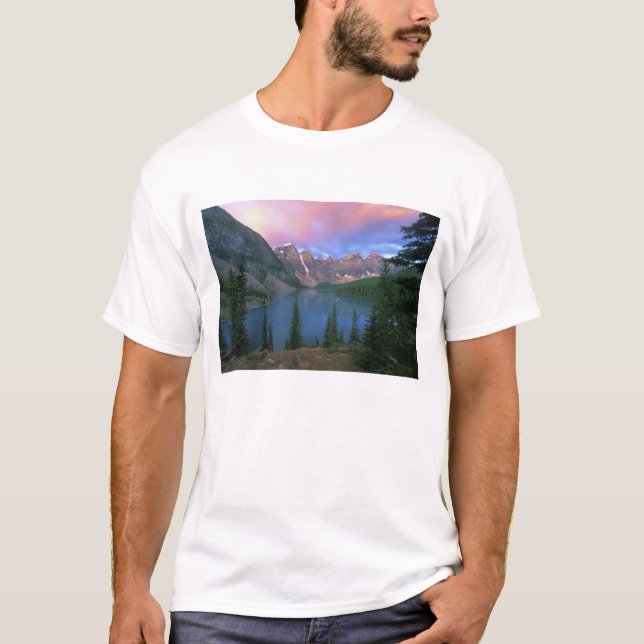 Camiseta Canadá, Alberta, Lago Moraine en Dawn, Banff (Anverso)