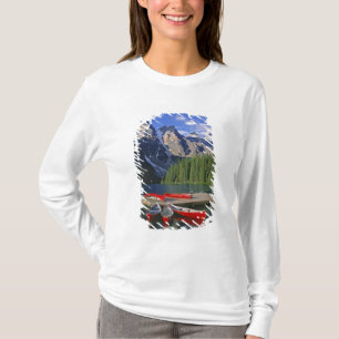 Camiseta Canadá, Alberta, Moraine Lake. Cañones rojos esper