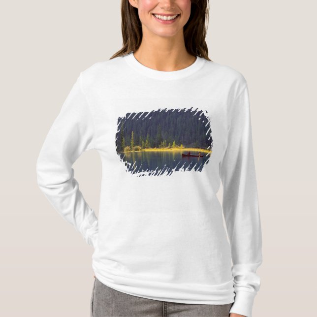Camiseta Canadá, Alberta, Parque Nacional Baniff. Dos niños (Anverso)
