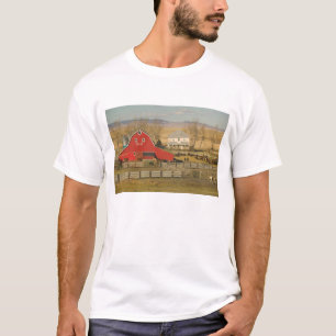 Camiseta Canadá, Alberta, Pincher Creek: Rancho y granero 