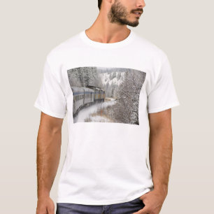 Camiseta Canadá, Alberta. Tren de nieve de VIA Rail entre