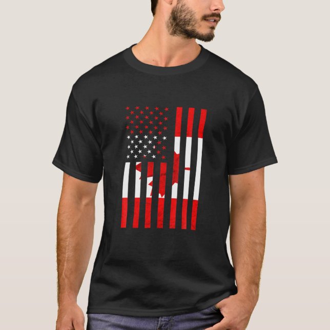 Camiseta Canadá América EE.UU. Orgullo canadiense Mamáes de (Anverso)