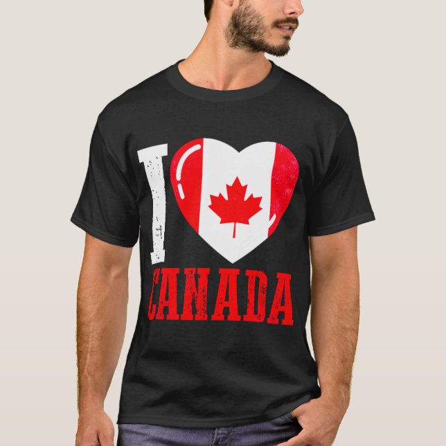 Camiseta Canadá amo Canadá (Anverso)